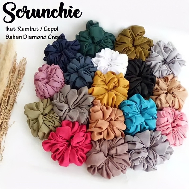 Scrunchie Hijab Kuncir Ikat Rambut Mengembang