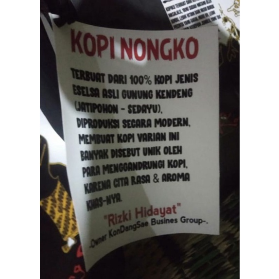 

KOPI NONGKO GUNUNG KENDENG