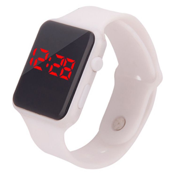 JAM TANGAN LED DIGITAL FASHION KISD&TEENAGER ( REMAJA ) DISPLAY WATCH ELEKTRONIK IMPORT LED WANITA PRIA JF055-PUTIH