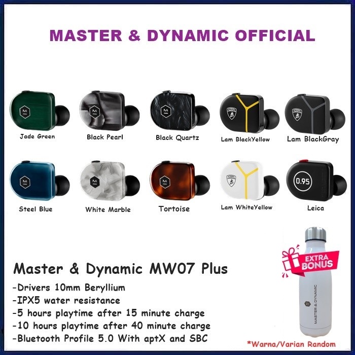 Master &amp; Dynamic MW07 Plus Wireless Earphone Master&amp;Dynamic M&amp;D MW07+