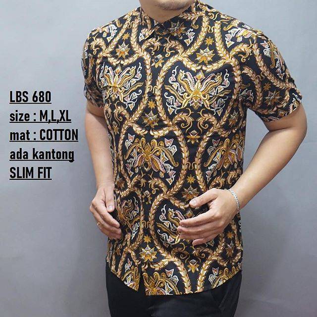 BATIK PRIA//BATIK MODERN//BATIK COWOK//BATIK ISTIMEWA//BATIK KEKINIAN//KODE BATIK:LBS 680