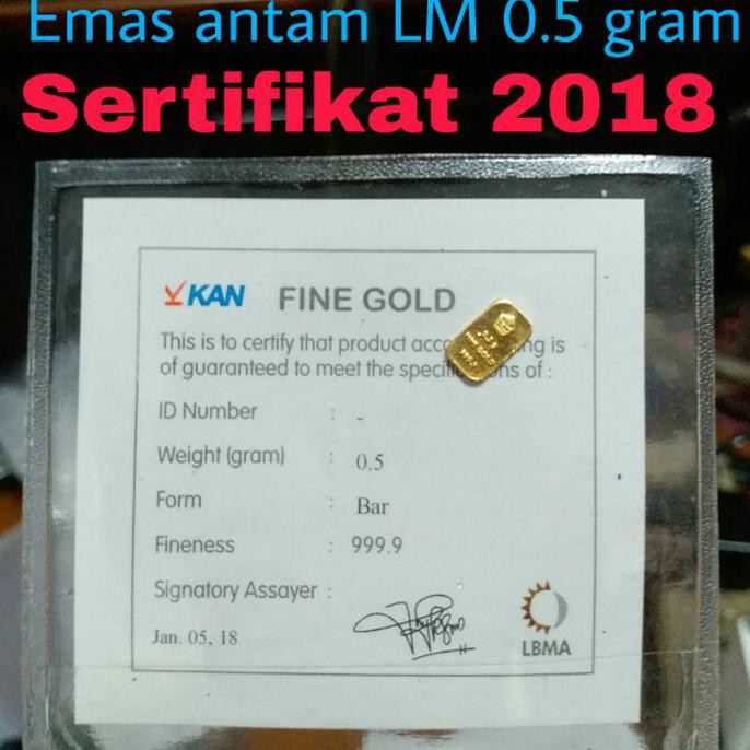 BIG SALE EMAS ANTAM 0,5 GRAM ANTAM 0.5 GR LM ANTAM 0,5 GRAM TERLENGKAP