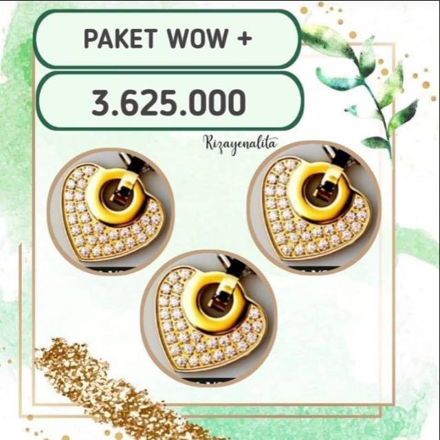 ( ORIGINAL ) Kalung Kesehatan MCI MGI LSW HATI VERSI 2 LSW LOVE GOLD EMAS ALAT TERAPI. ANTI RADIASI