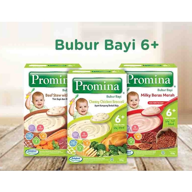 Promina Bubur Bayi 6 bulan keatas 120gr Bubur Bayi Sehat MPASI Makanan Bayi