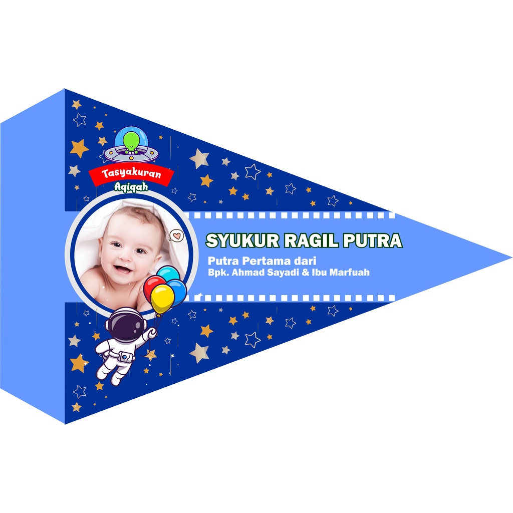 Jual 100PCS BENDERA AQIQAH SYUKURAN UNIK LUCU TERMURAH | Shopee Indonesia