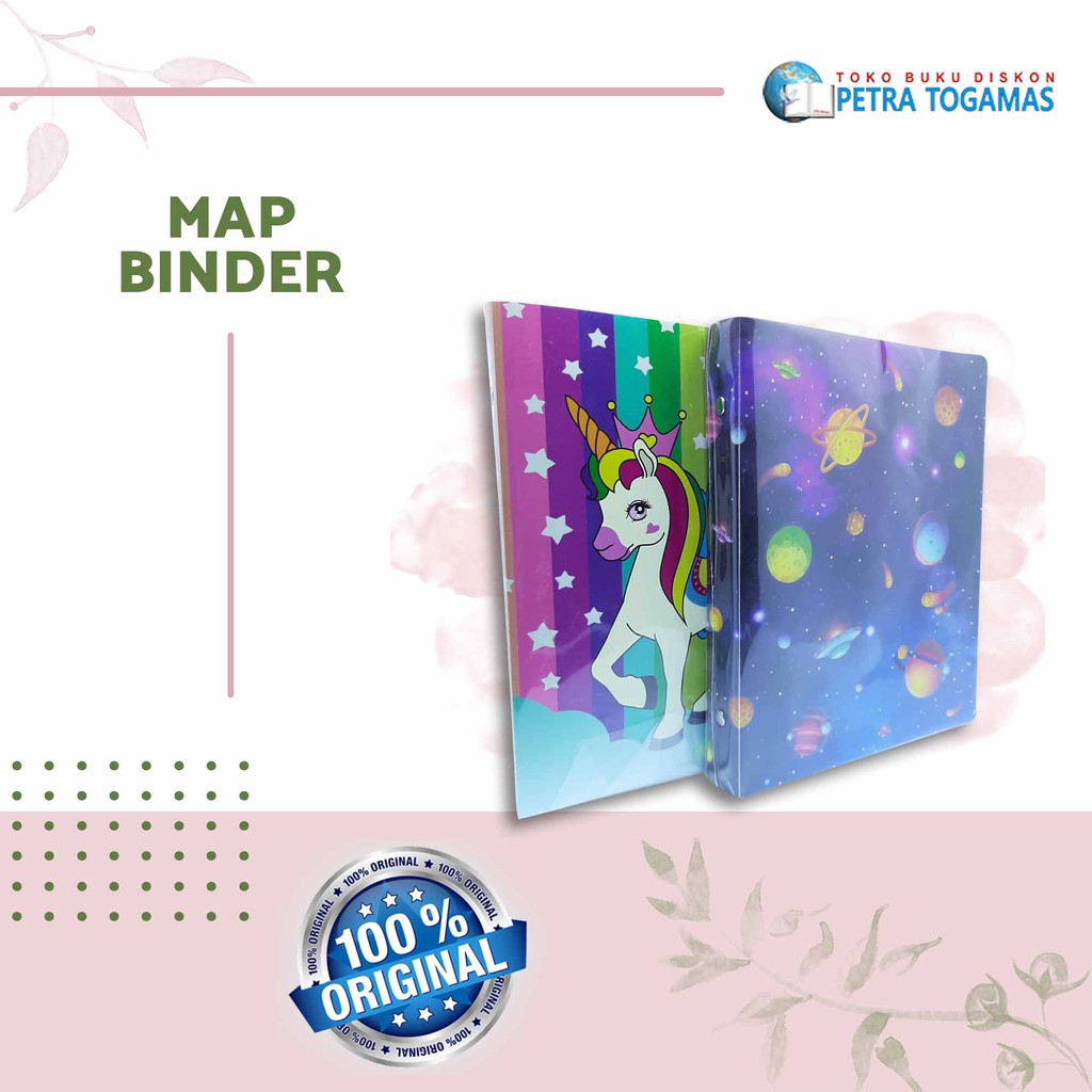 

MAP BINDER A5 MUKTI MOTIF UNICORN/PLANET/GALAXY COLOR MIX