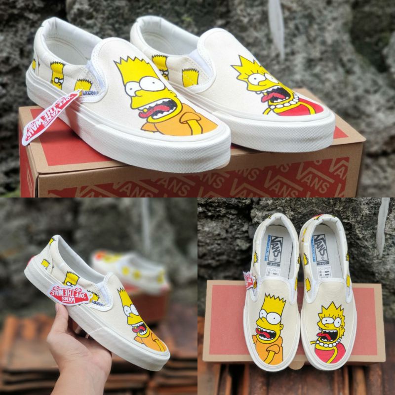 Sepatu Vans Slip The Simsons X Unisex Pria Wanita