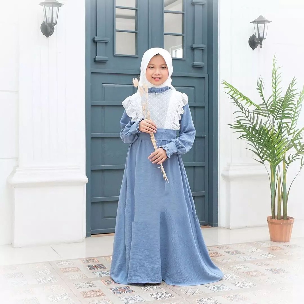 PROMO EVELYN DRESS KIDS Anak Perempuan Dress Anak Import Dress kids Perempuan 10-12 thn Dress Anak P
