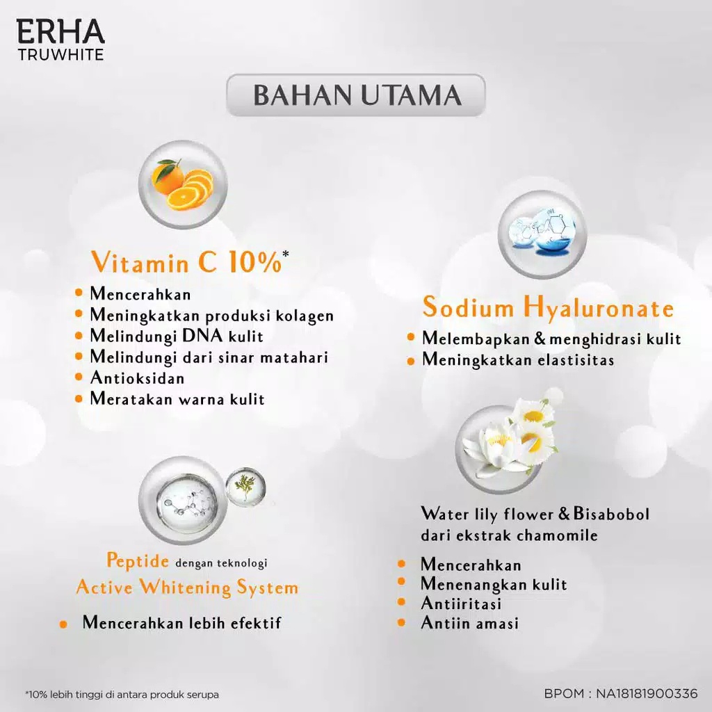 ERHA Truwhite Vit C &amp; Peptides Brightening Serum 20 ml ~ ORIGINAL 100%