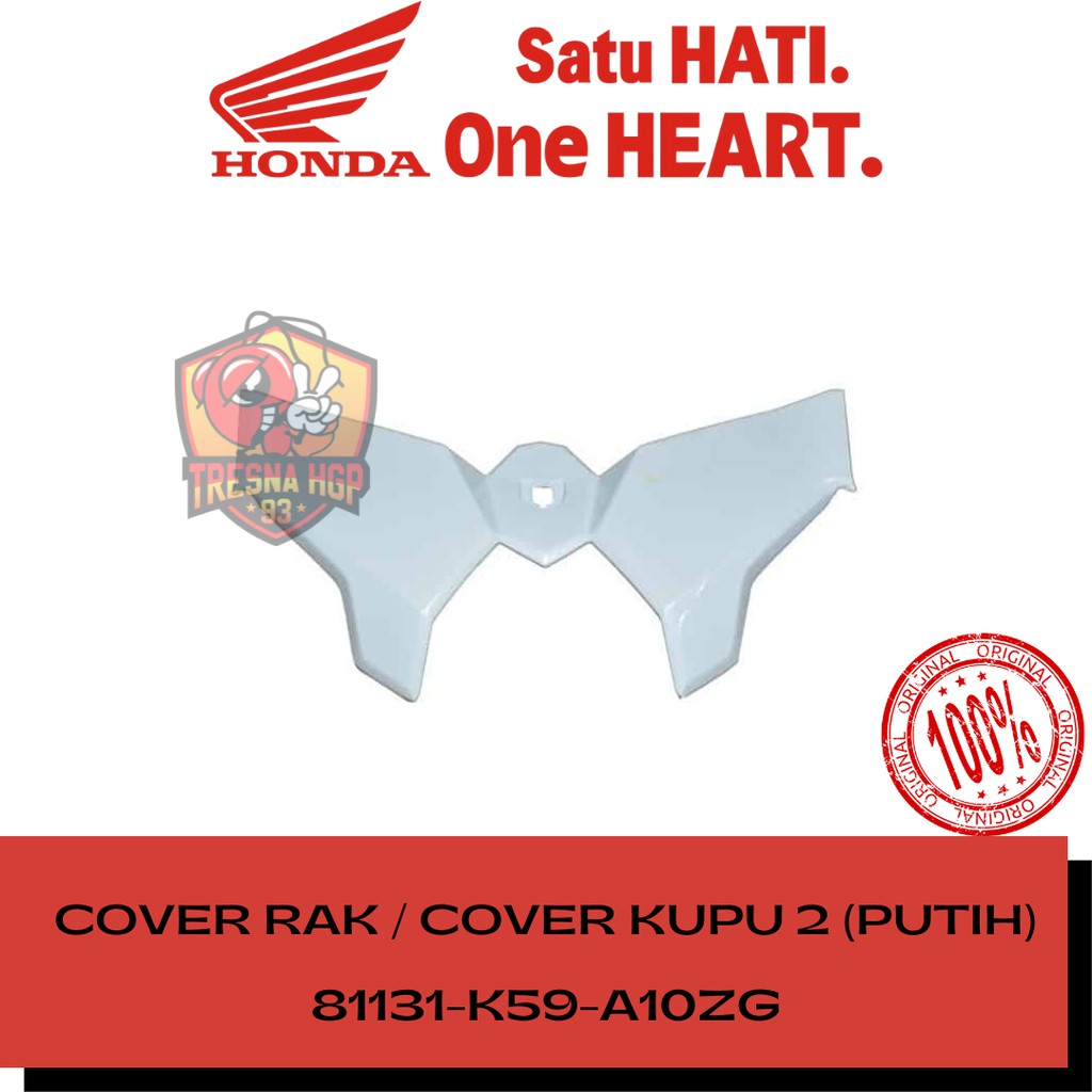 81131-K59-A10ZG COVER RAK / COVER KUPU KUPU VARIO ESP 150 ORIGINAL | COVER RACK 81131K59A10ZG