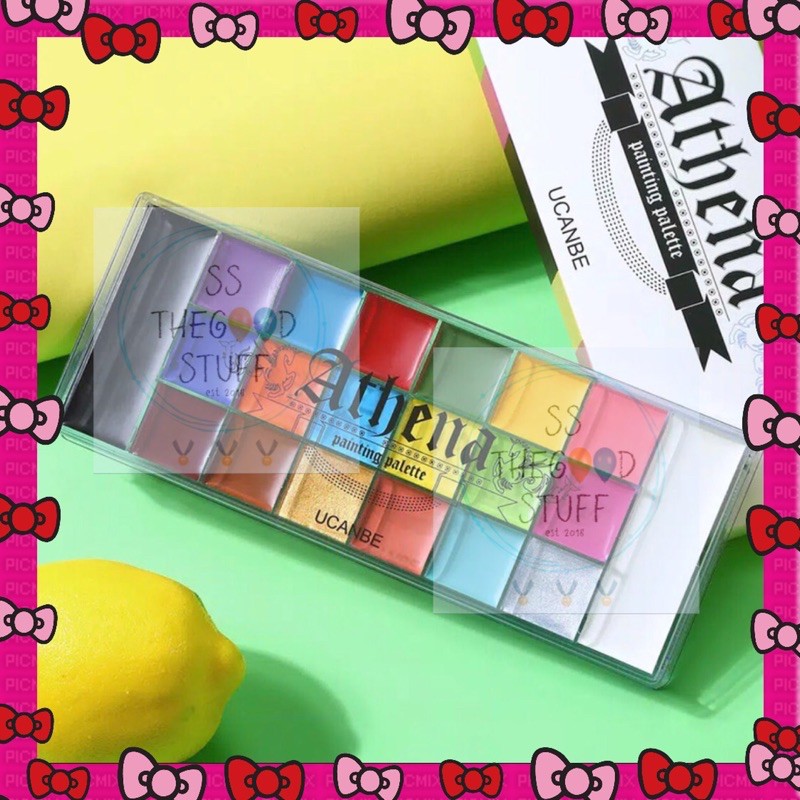 UCANBE Athena Neon Face Body Painting 20 Warna Oil Safe Kids Tatto