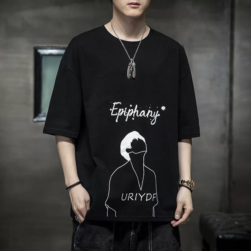 bayar di tempat-baju oversize size M|L,XL,2XL kaos distro urif atasan pria baju distro unisex