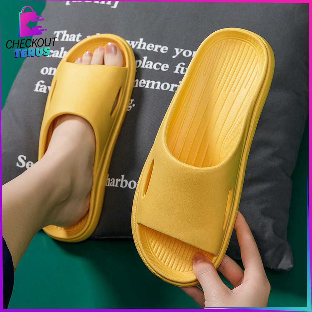 CT S53  Sandal Rumah Slipper Wanita Selop EVA Empuk Slip On Jelly Sandals Unisex Slip On Kamar Mandi Rumahan