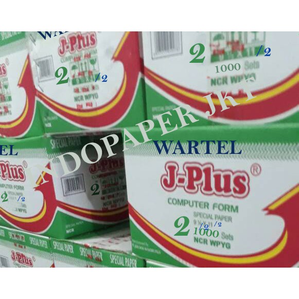 

KERTAS WARTEL 2 PLY JPLUS 91/2 BAGI 2 x 11 BAGI 2,