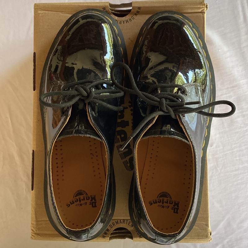 Dr Martens 1461 black patent lamper size 5uk/38eur