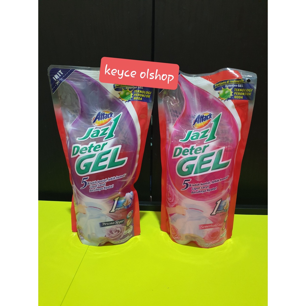 Attack Jaz1 Deterjen gel /detergen/sabun cuci baju cair 750 ML