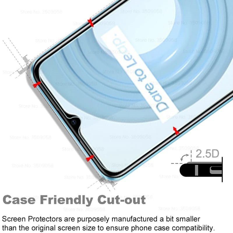 Realme C11 C12 C15 C20 C21 C25 Narzo 30A Tempered Glass Full Cover Anti Gores Kaca Screen Guard