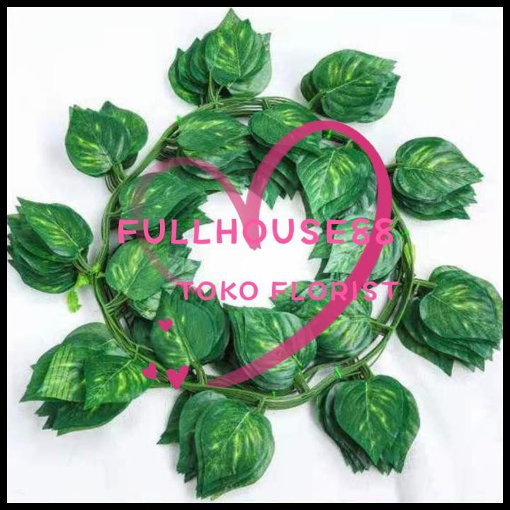 Daun Plastik Rambat Srigading/Garland 2.3M Tanaman/Garland Artifical