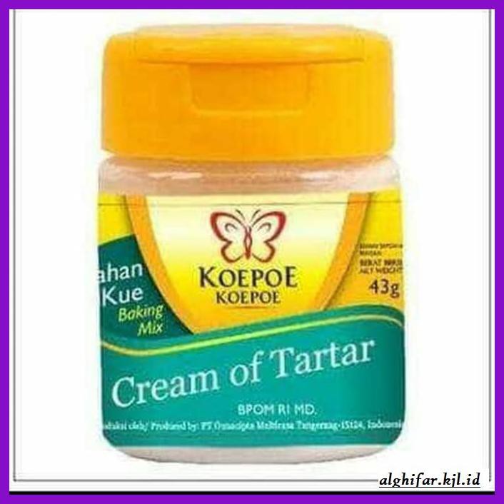 

Redwop-Gnikab- Koepoe Koepoe Cream Of Tartar 43 Gr -Hallall.