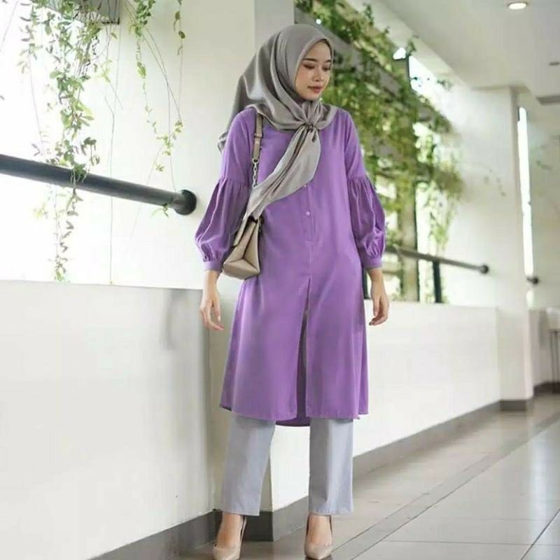 DIANARA TUNIK LENGAN BALON | Tunik cantik