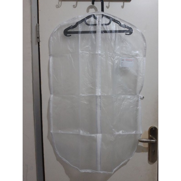 Cover Jas bening/Sarung Jas/Bungkus Baju transparan