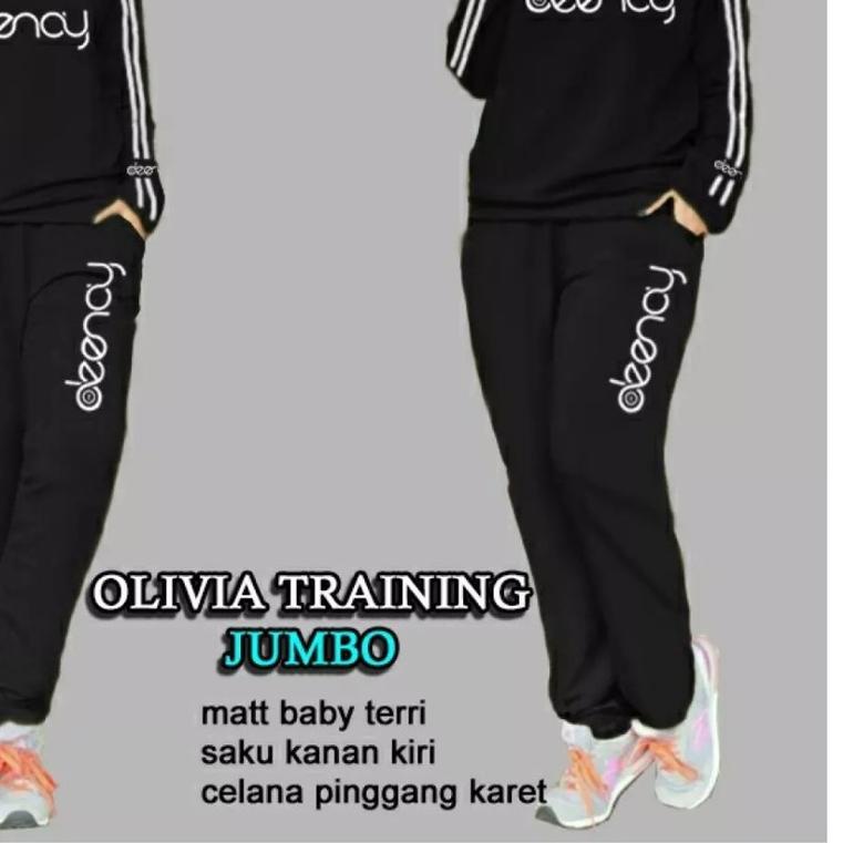 OREA TRAINING OLIVIA pakaian santai set training,pakaian wanita jumbo set olahraga dan