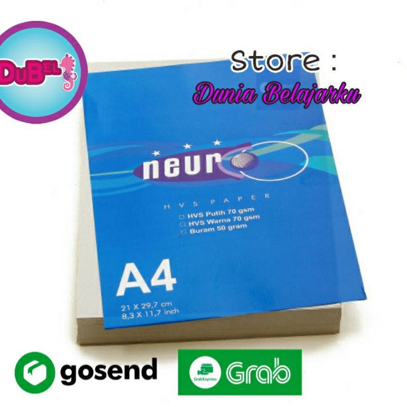 Jual Kertas Buram A4 Dan F4 Folio Neuro 50 Gram / Kertas Koran / 1 Pack ...