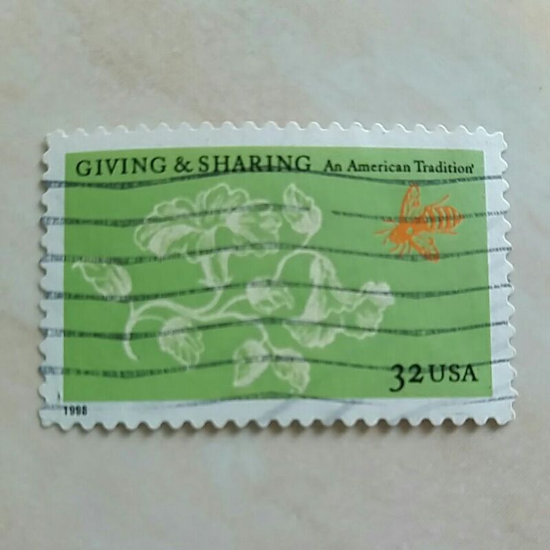

(AA) Perangko Amerika Serikat 1998 Giving Sharing 32 c Used