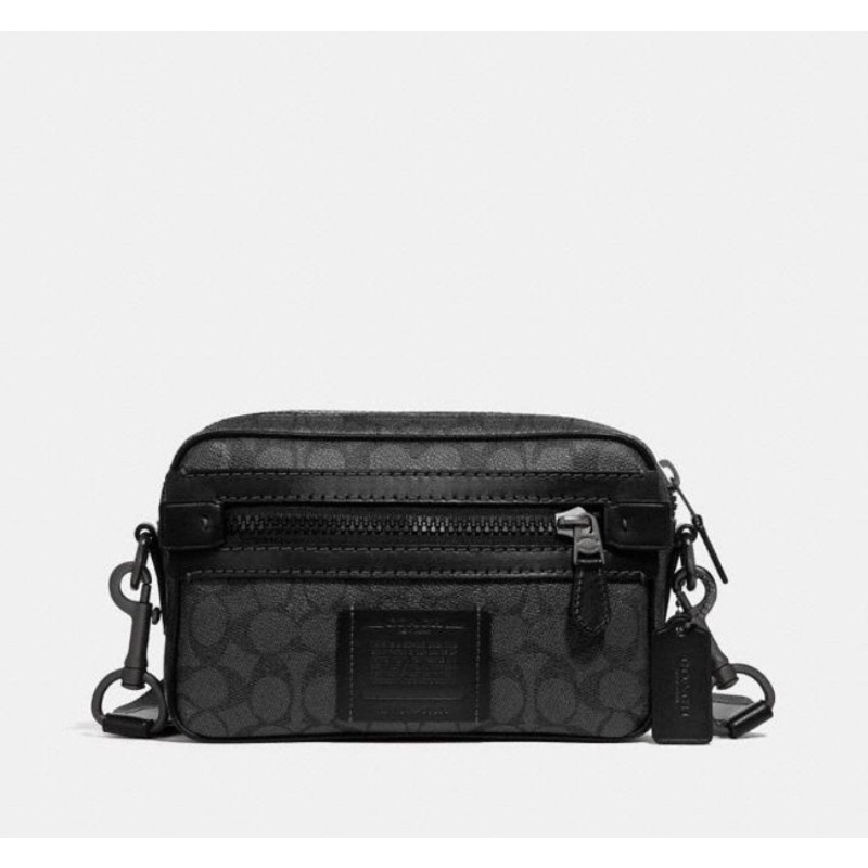 Coach Academy Crossbody BlackBox In Signature Canvas (69333) - Black