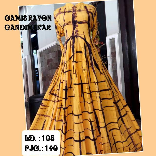 Gamis rayon candi mekar