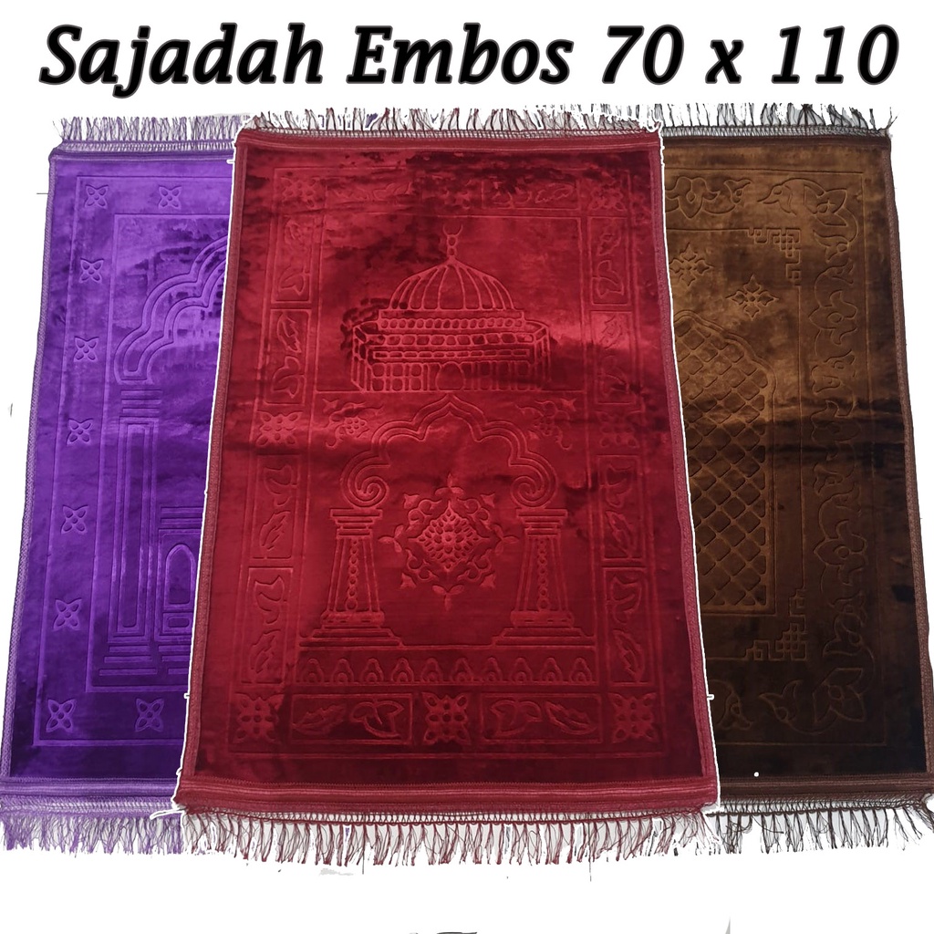 Sajadah Embos Besar 70x110 Merk Al Aqsa / Sajadah Busa Tebel Sajadah Empuk