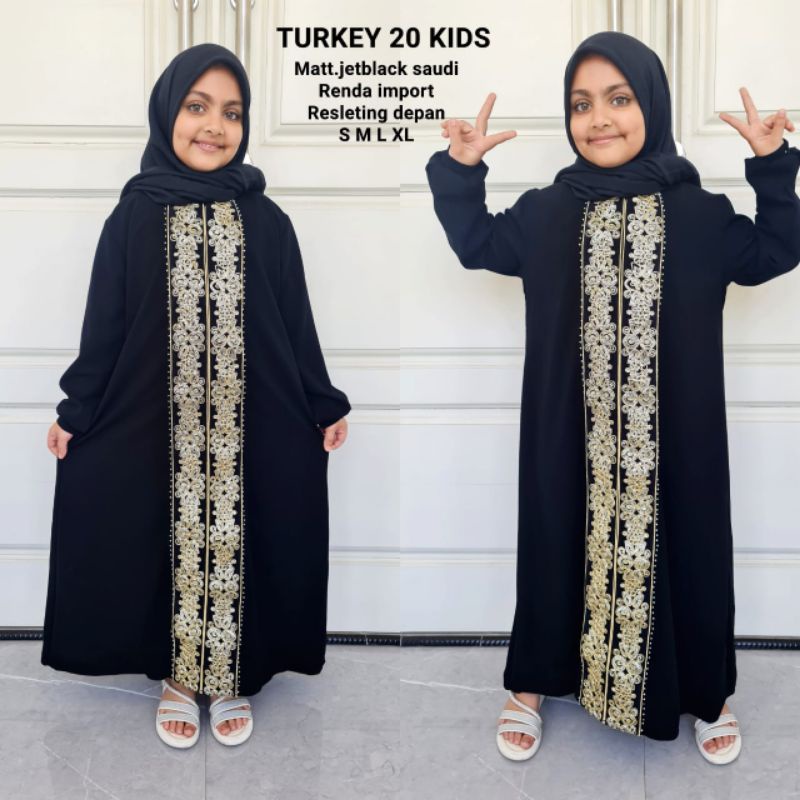 Gamis Abaya Anak Perempuan Terbaru Murah Turkey 20 Kids Bisa Couple