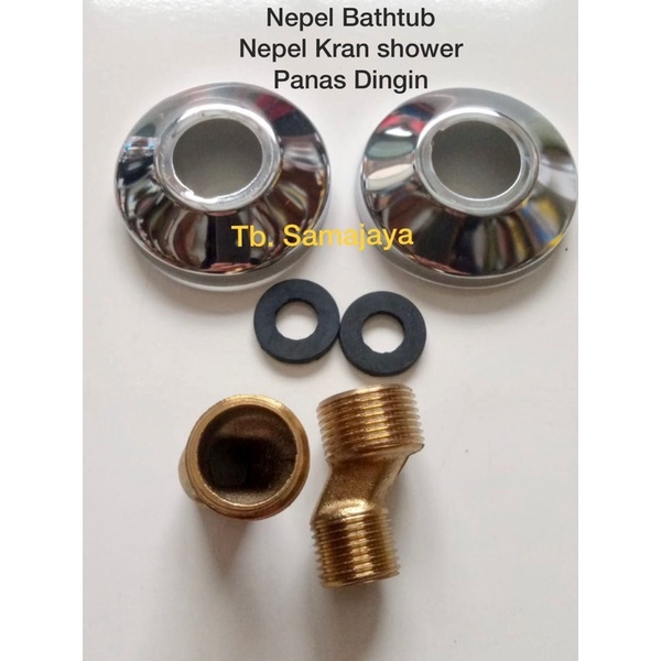 Baut Nepel kran bathtub panas Nepel kuningan kran Shower panas dingin