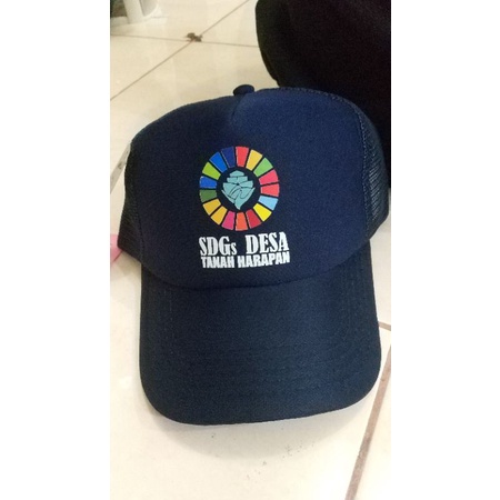 TOPI SDGs DESA - Topi KEMENTERIAN DESA - FREE NAMA DESA - topi SDGs - CUSTOM TOPI