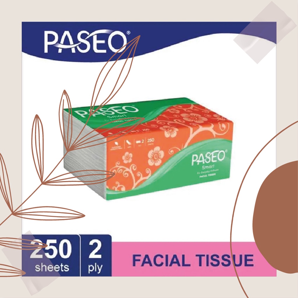 Tissue/Tisu Paseo Smart 2 Ply isi 250 Sheet