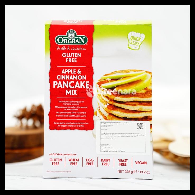 

TERBARUU!! Orgran Gluten Free Apple & Cinnamon Pancake Mix 375gr PROMO