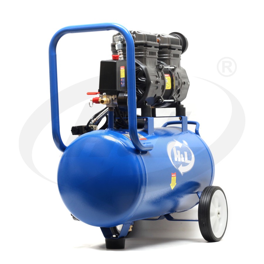 H&amp;L Kompresor Angin Oilless Silent 30L | Air Compressor HnL 30 Liter