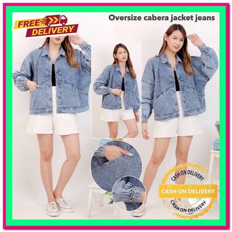 Jaket Jeans Wanita Jumbo Oversize Jacket Jins Levis Cewek Remaja Import Jaket Jens Cewe Kekinian Mur