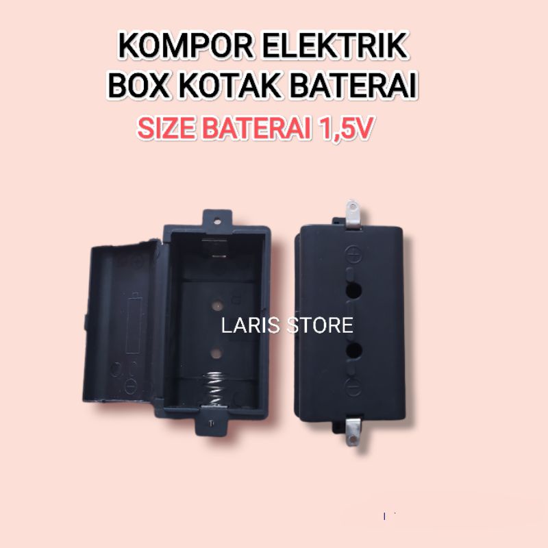 Box / Kotak Baterai Kompor Gas Elektrik / Baterry Box 1,5V Hitam