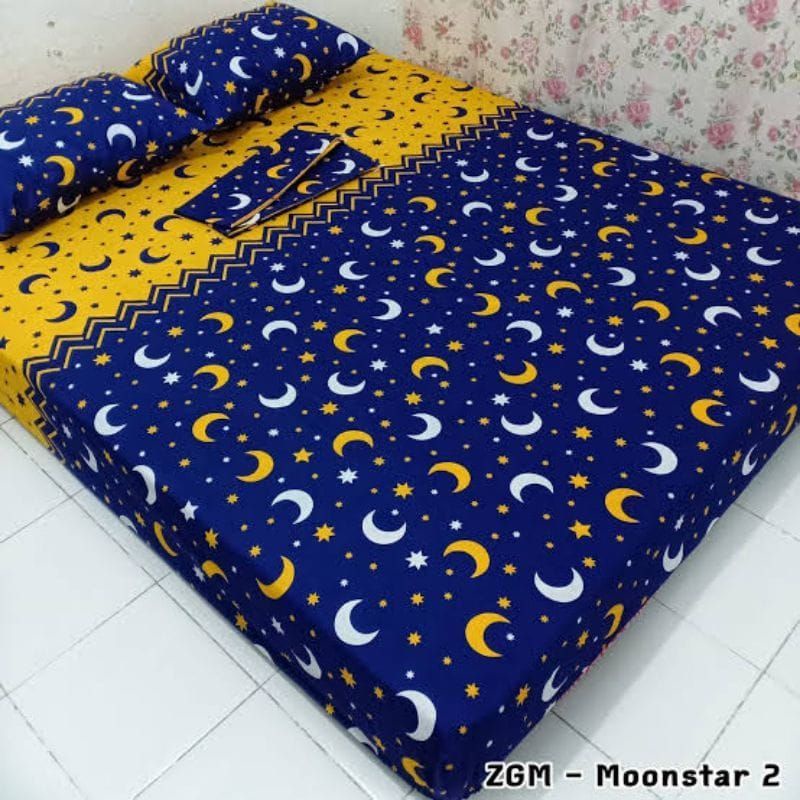 sprei homemade kain katun mikro adem sudut karet ukuran 180x140x10