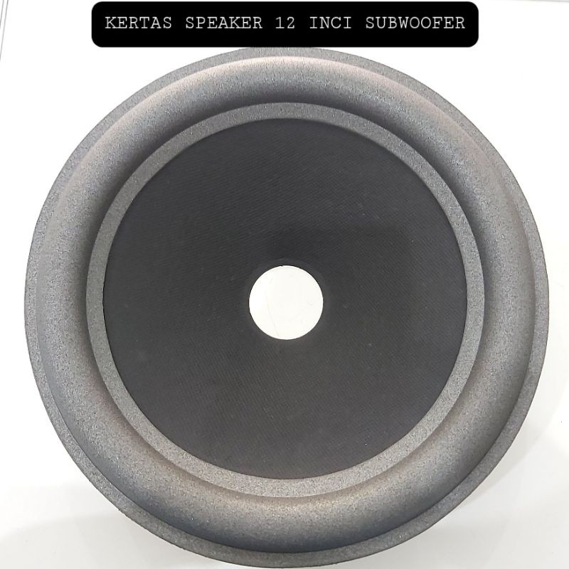 KERTAS DAUN SPEAKER 12 INCI SUBWOOFER BASS KULIT JERUK CONUS SPEKER