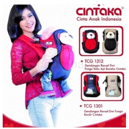 CINTAKA Gendongan Bayi Ransel Saku Boneka TCG 1312 Murah