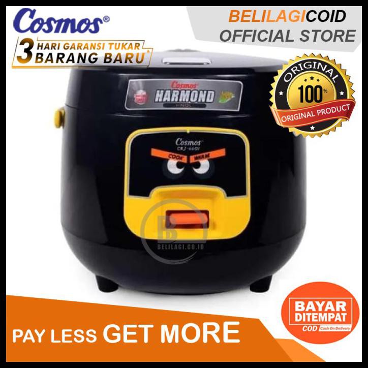 Cosmos Rice Cooker CRJ 6601 / CRJ6601- 0,8L - Hitam - Putih
