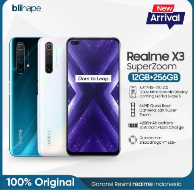 HP REALME X3 SUPER ZOOM RAM 12 256GB TERMURAH BERGARANSI RESMI