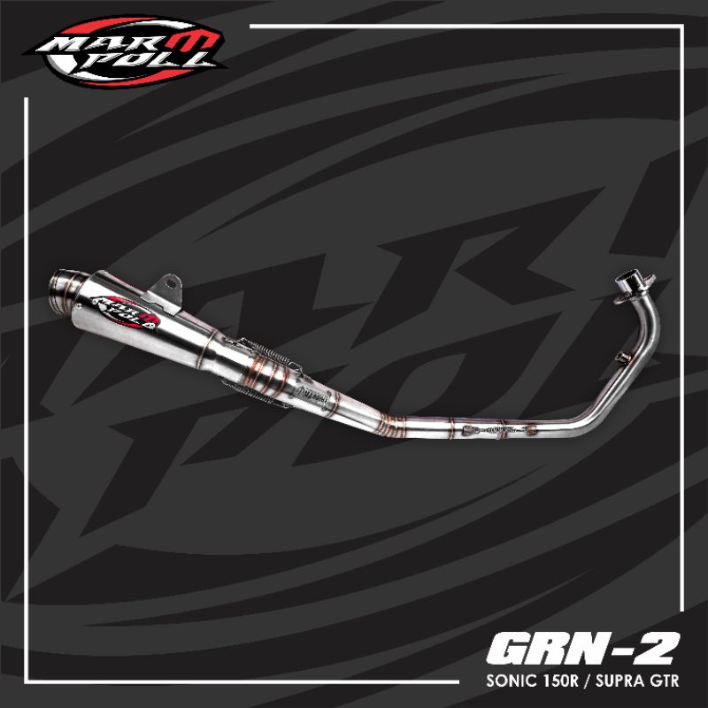 Knalpot Racing Sonic 150R/GTR Original Marpoll GRN-2