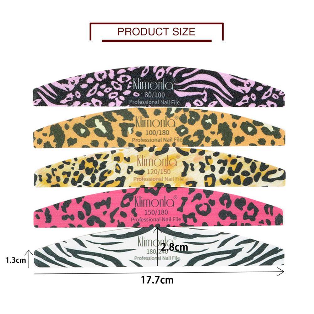 AUGUSTINA File Kuku Agustina 5Pcs 80sampai240 Grit Pedicure Salon Sanding Polishing Nail Gel Emery Papan