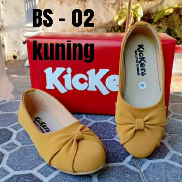 Sepatu flat kickers anak perempuan/ flatshoes anak perempuan kode BS 02