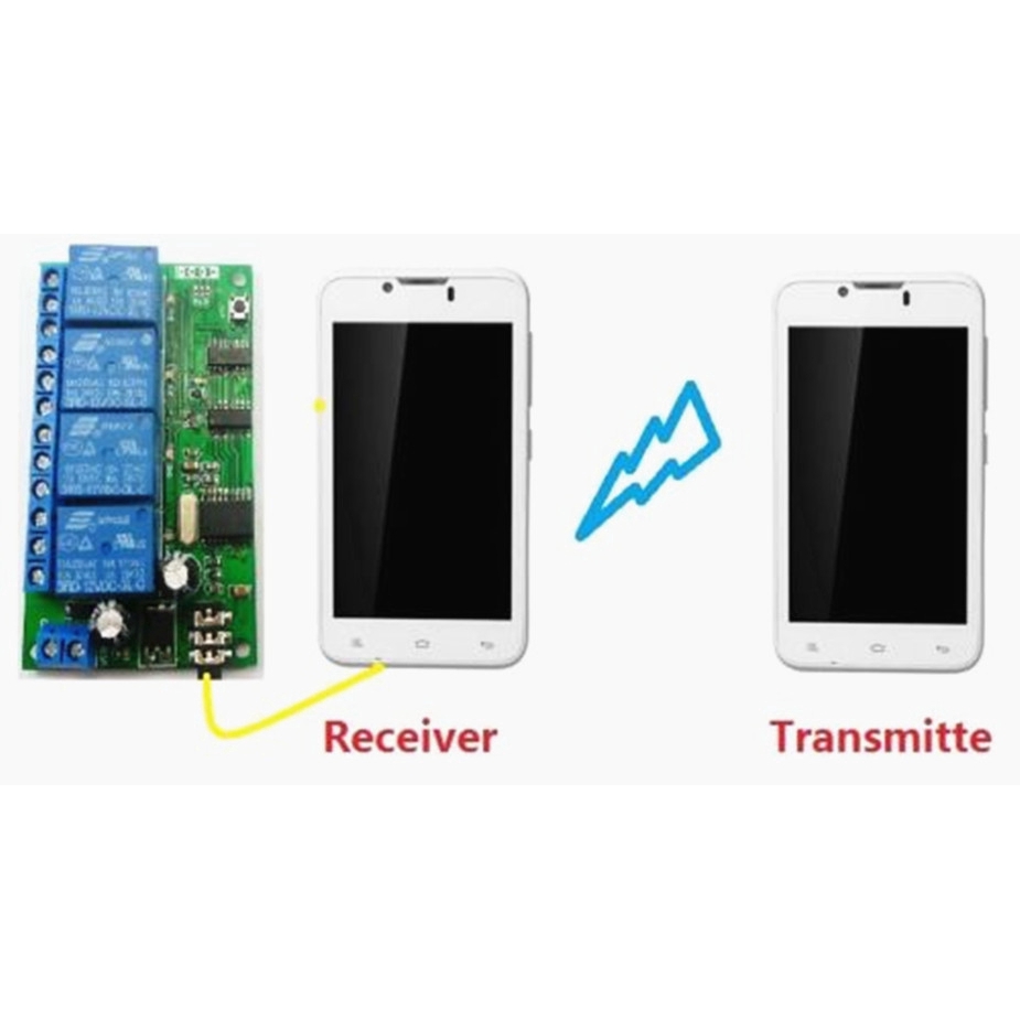 〖Factory Supplier/COD〗| ad22b04 12V 4CH mt8870 DTMF Modul Relay Decoder Signal Remote Control PLC