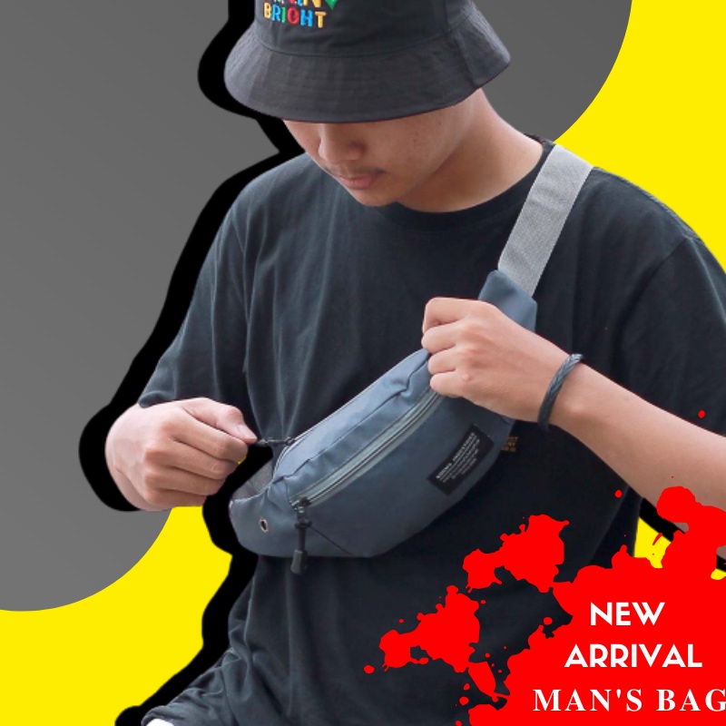 tas selempang waistbag tas pria  tas selempang cowo tas tas cowok tas selempang bahu  tas weistbag p