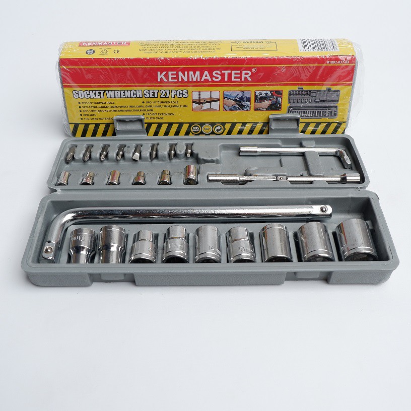 Kenmaster Kunci Sok Socket Shok Kunci Sock Set Motor Toolkit kenmaster 27 Lengkap Termurah